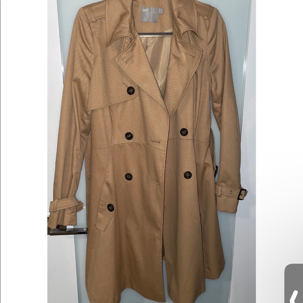 ASOS Maternity Tan Trench Coat - Picture 4 of 8